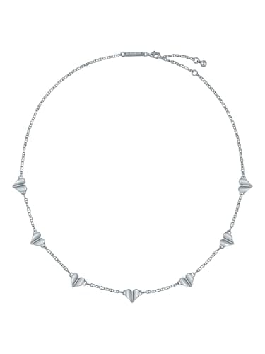 Ted Baker Helena Flutter Heart Necklace for Women (Silver)