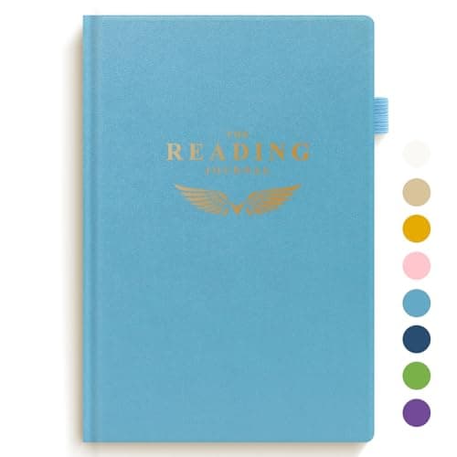 SIMVIA Reading Journal - Elegant Book Journal Reading Log for Reviews and Progress Tracking - Thoughtful Gift for Books Lovers & Readers - 110 Book Reviews (Ocean Blue)