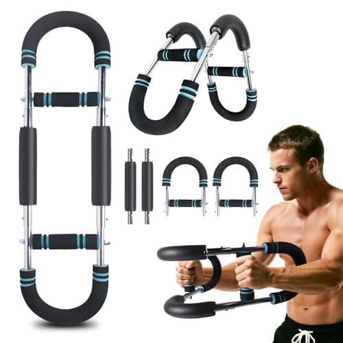 Elviora Twister Arm Trainer,3-Level Adjudtable Resistance(66/88/110lb) Effectively Works Chest, Arms, Shoulders & Core, Detachable Portable for Home Travel Workout Equipment