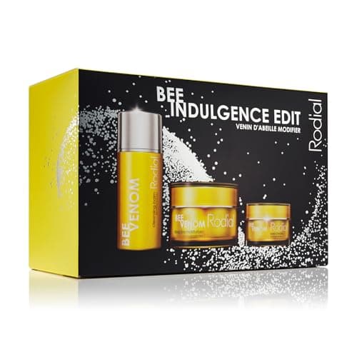 Rodial Bee Indulgence Edit - Cleansing Balm 100ml, Eye Cream 25ml & Bee Venom Moisturiser 50ml - Luxury Skincare Gift Set for Women with Bee Venom, Nourishing Oils & Firming Peptides