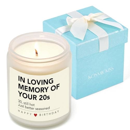 30th Birthday Gifts for Women Men, 30th Birthday Gifts for Wife Friend Sister Daughter, 30 Year Old Happy Birthdays Gift for Her, Unique 30 Years Old Birthdays Decorations for Women Men