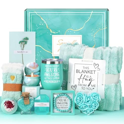 Drazik® Birthday Pamper Gifts for Women, Luxury Hug in a Box Self Care package for Her Relaxation Spa Gifts Sets, Wellbeing Get Well Soon Hamper Gifts Ideas for Women Best Friend Bestie Sister