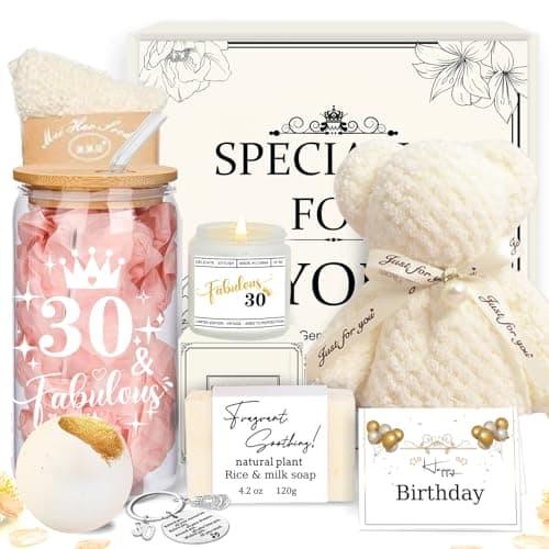 GemsLives 30th Birthday Gifts for Women Her - 30 Year Old Birthday Gifts for Best Friends Female Daughter Sister Her Girlfriend Coworker Bestie Women