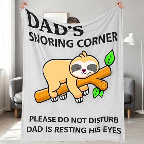 AOOTE Christmas Blanket Gifts for Daddy, 130 * 150 cm Christmas Blanket Gifts for Dad, Soft and Comfortable Flannel Throw Blankets, Blankets Presents Ideas, Birthday, Fathers Day, Christmas