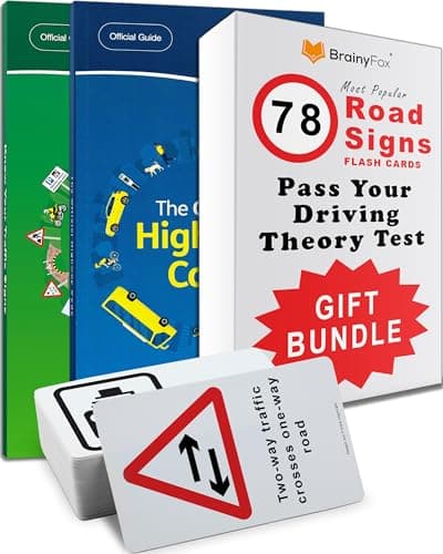 2025 Driving Theory Test Kit: Includes The Official Highway Code 2025 Book UK, Know Your Traffic Signs Book & 78 Road Signs Flash Cards. 16th, 17th, 18th Birthday Gifts for Teenagers Girls & Boys