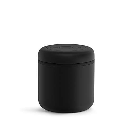 Fellow Atmos Vacuum Canister for Coffee & Food Storage - Airtight Sealed Container, Matte Black, Medium Coffee Bean Storage, 0.7 Litre Jar