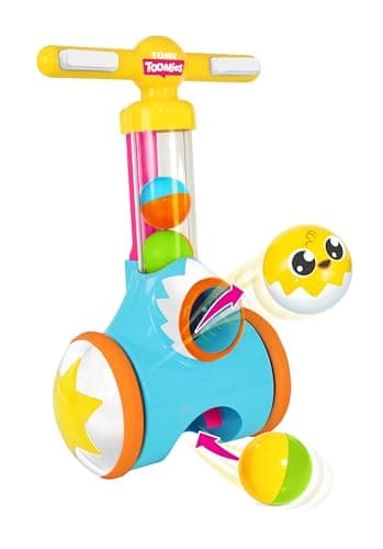 Toomies Pic and Pop Push Along Baby Toy | Toddler Ball Popper With Ball Launcher And Collector | Suitable For 18 Months, 2 and 3 Year Old Boys and Girls