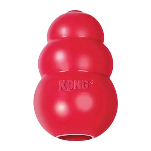 KONG Classic Stuffable Dog Toy - Fetch & Chew Toy for Dogs - Treat-Filling Capabilities - Durable Natural Rubber Material - For Small Dogs
