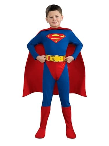 Rubies Official DC Superman Kids Fancy Dress Boys Superhero Childrens Child Comic Book Costume, 3-5 years Small Halloween