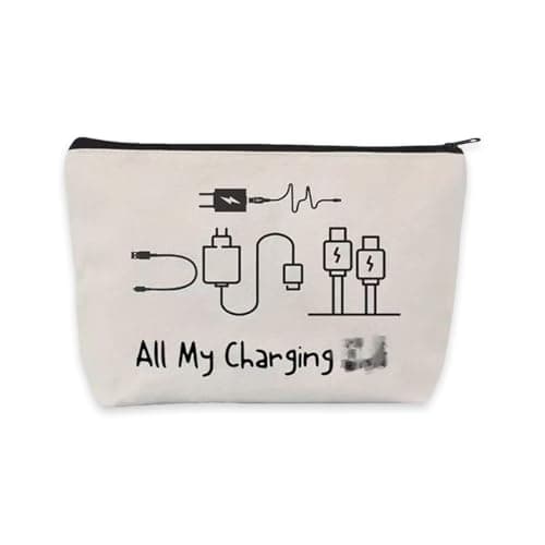 1Pcs Tech Pouch, Holiday Essentials for Women, Travel Gifts for Women Funny Small Pouch with Zip Gifts Toiletry Bag Portable Toiletry Travel Bag Ideas Gift to Womens Mens