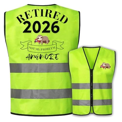 ADUDVLO Retirement Vest Gifts Decorations for Men Women Funny Gifts for Men Ideas Happy Retirement Presents for Dad Friends Colleagues (Sloth)