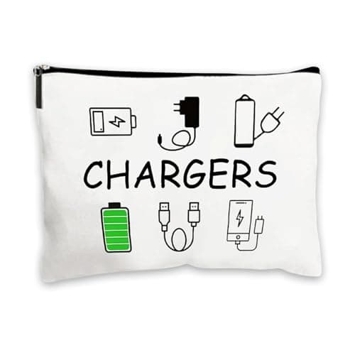 Charger Bag for Travels, Cable Bag Travel Accessories, Travel Gifts for Women and Men, Make Up Bags for Men Women Wash Bag Pouch with Zipper for Friends Daughter Son