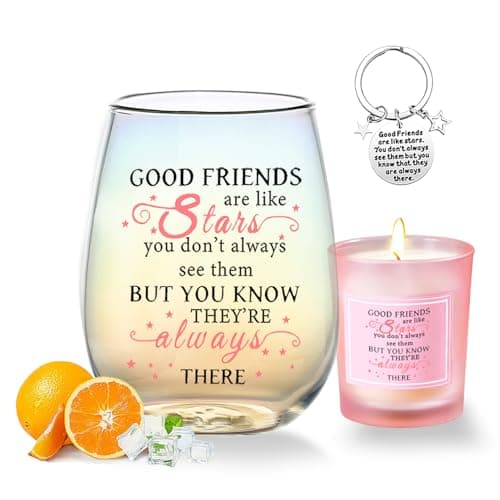 Friendship Gifts for Women Wine Glasses Drinking Personalised Birthday Gifts for Friend Women Special Friends Gift Leaving Gift for Her Colleague Best Friends Sister Christmas Galentines Present