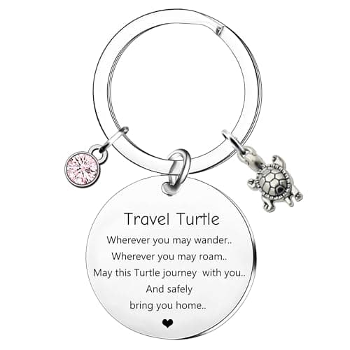 YpbbyKit Travel Turtle Keyring Gifts for Women And Men, Lucky Turtle Gifts, Travel Turtle Keyring, Good Luck Turtle Gifts