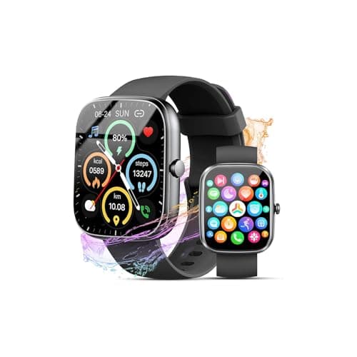 Smart Watch for Men Women, 1.91" Smart Watches Answer/Make Calls, Fitness Watch with Heart Rate/Sleep Monitor, 100+ Sport Activity Tracker Step Counter, IP68 Waterproof Fitness Tracker for Android iOS
