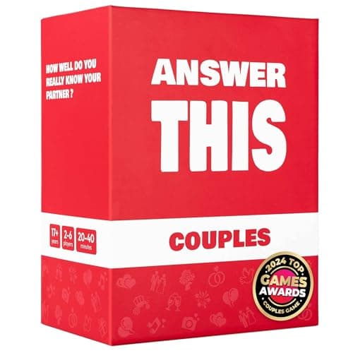 Answer This - Couples - How Well Do You Know Your Partner? - Relationship & Conversation Card Game for a Date Night or a Party - Cool Anniversary or Valentines Gift