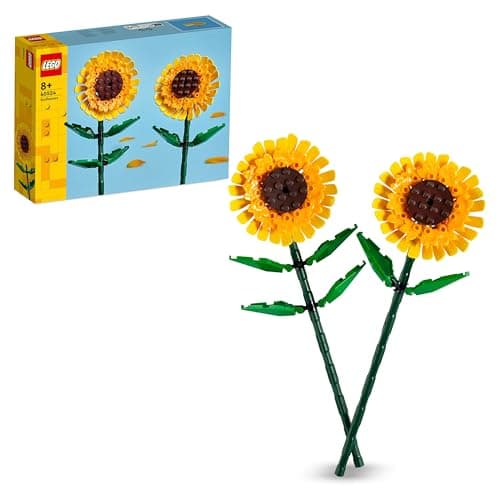 LEGO Botanicals Sunflowers - Yellow Faux Flowers Building Set - Gift for Mothers or Floral Home Decor for 8+ Year Old Girls and Teenagers - Botanical Collection - 40524