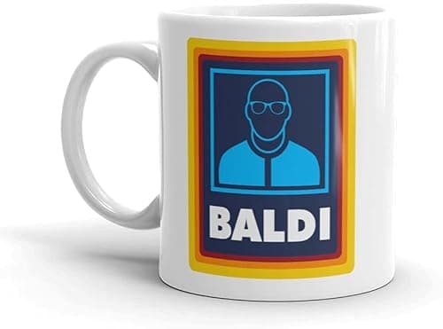 Baldi Funny Mug for Bald Dad, Stepdad - Novelty Gift for Fathers Day, Grandad - Present for Men and Boys