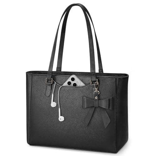 KTMOUW Handbags for Women Large Capacity PU Leather Tote Bags for Women with Zip, Shoulder Bag Ladies Handbag Tote Bag for School Work Travel Shopping Black