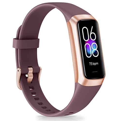 KWEROE Fitness Tracker Activity Tracker 1.10''AMOLED Touch Color Screen, Step Counter with 24/7 Blood Oxygen Heart Rate and Sleep Monitor, Calorie Pedometer Health Smart Watch for Women Men