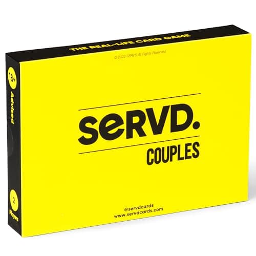 SERVD - Couples - The Hilarious Real-Life Couples Card Game | Funny Gift for Anniversary, Valentines Day, Christmas, Date Nights & More | Unique Strategy Game