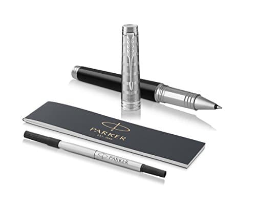 Parker Premier Rollerball Pen | Custom Tartan Lacquer & Metal | Fine Point Black Ink | Premium Gift Box