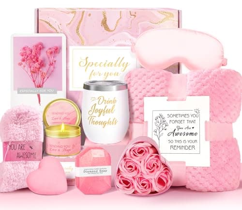 Birthday Gifts for Women Her,Self Care Pamper Gifts for Women Unique,Relaxing Spa Gift Basket Care Package,Gift Set for Best Friends Female Sister Mom Wife Her Girlfriend Coworker Bestie Teachers