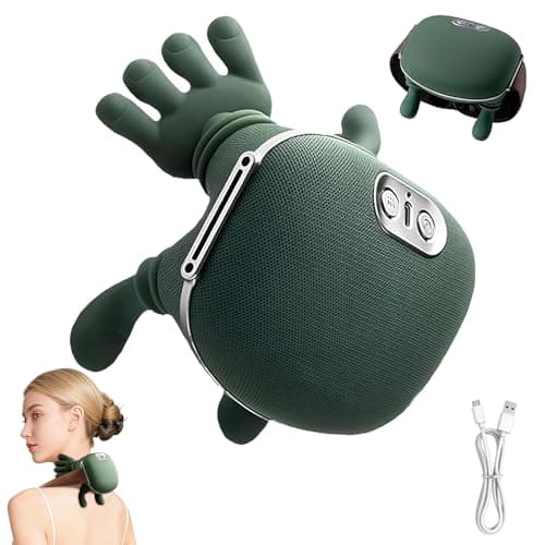 Siaasoo Massage Master,for Lower Back & Shoulder Pain Relief, Neck and Shoulder Massager with Heat, 3D Kneading Pillow, Electric Shiatsu Massage with Soothing Heat