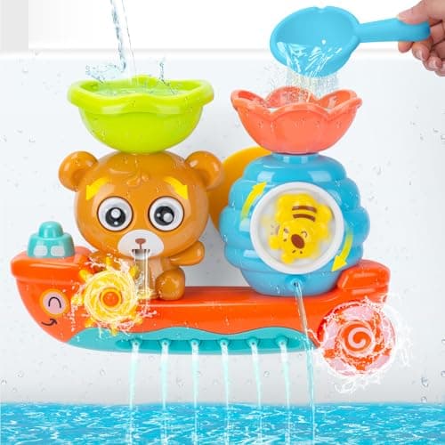 RILSO Bath Toys for Toddler,Bath Toys for Babies,Baby Bath Toy for Boys Girls Gifts,Toddler Toys for Boys Girls,Baby Sensory Toys Water Toys