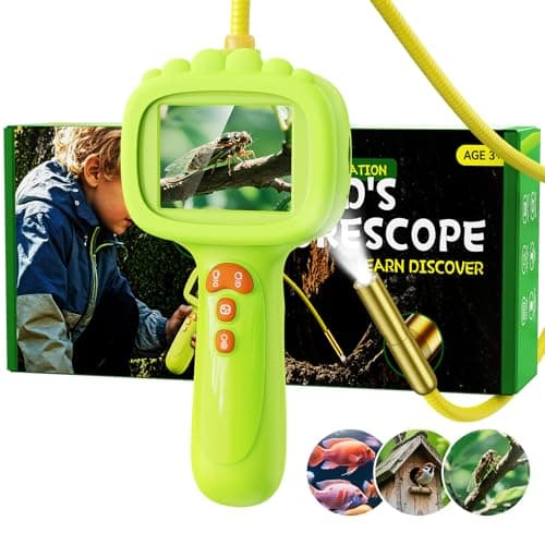 Endoscope for Kids, Snake Camera Toy with Lights, STEM Educational Science Toy for Outdoor Camping Nature Exploration Activities, Best Birthday Gifts for Boys & Girls Aged 4,5,6,7,8,9,10 Years Old