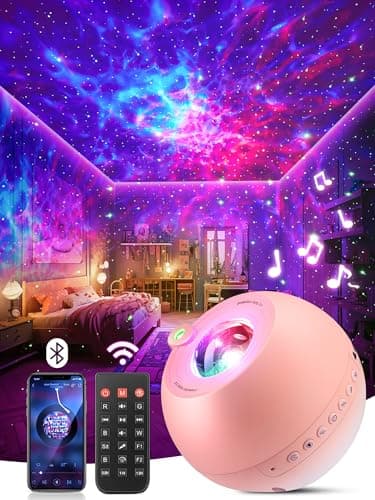 PIKOY Galaxy Projector Lava Lamp, 15 Colors 15 White Noises+Bluetooth 4 5 6 7 8 9 10 11 Year Old Girls Gift for Girls Boys Gifts Baby Gifts Birthday Gifts for Women Gifts Room Decor